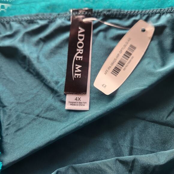 Adore Me Lot of 3 Panty Set Gray lace Green Satin Plus Size 4X Sexy Luxe - Picture 5 of 10